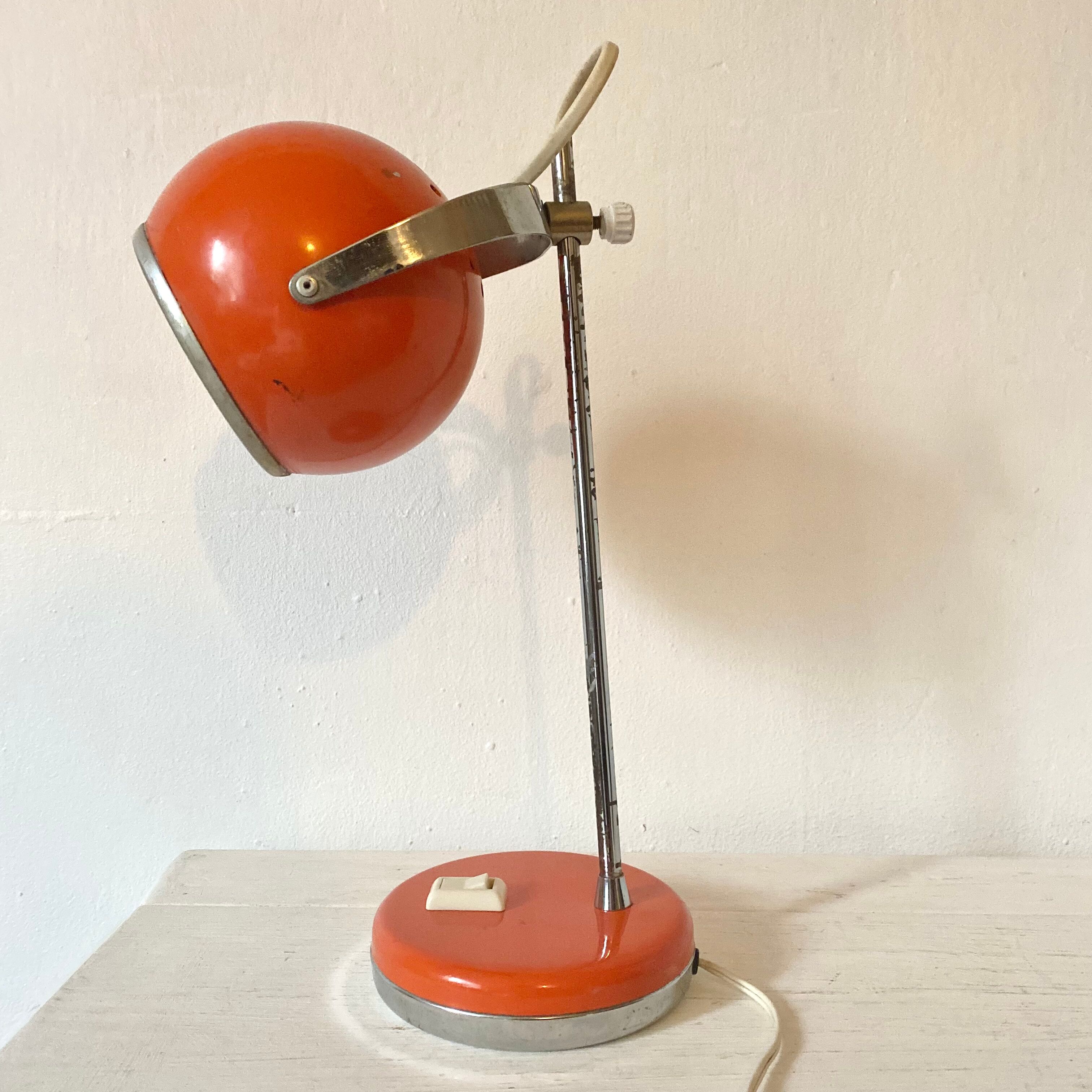 Vintage eyeball lamp 70s