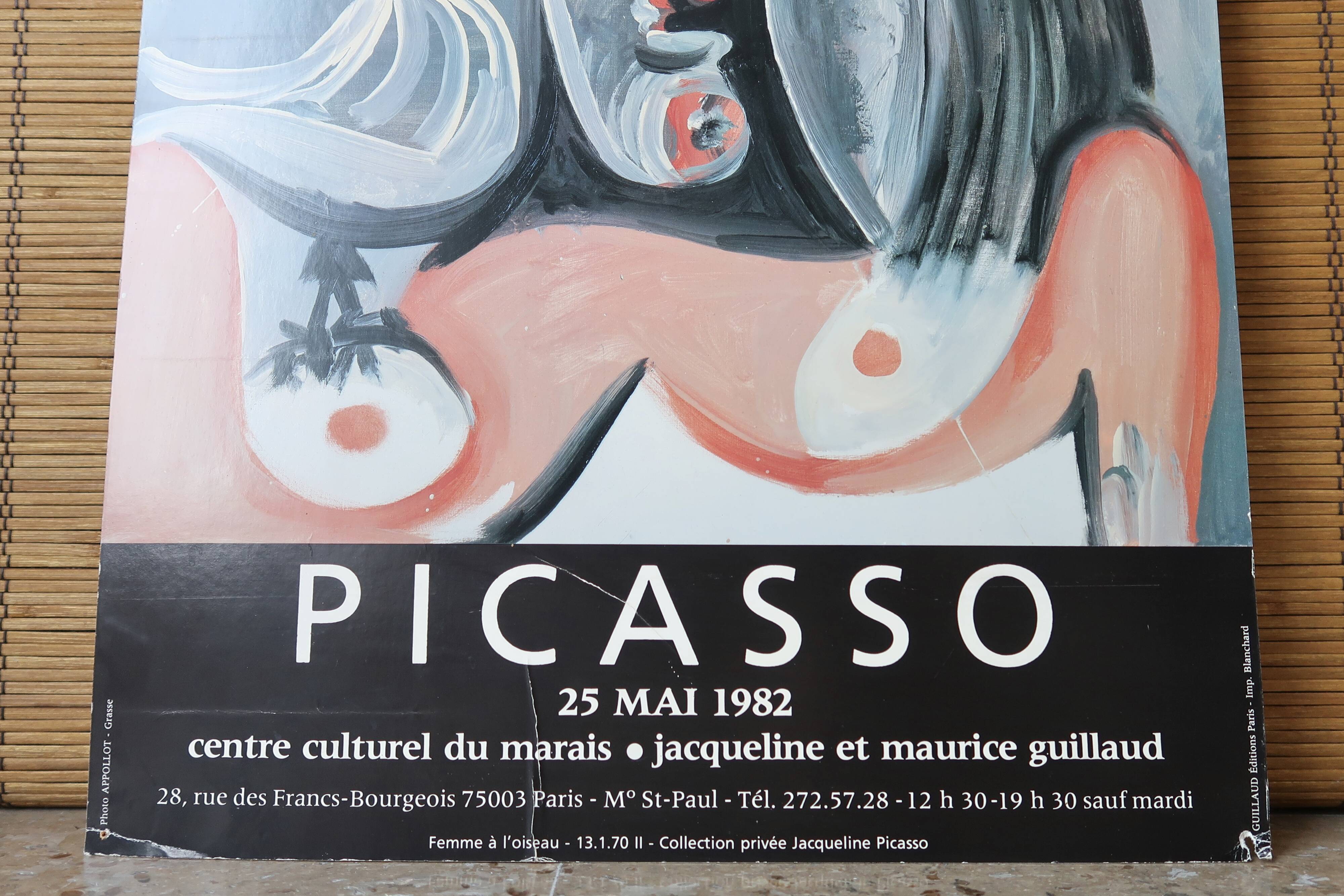 Hardcover poster: Picasso, Centre culturel du Marais, 80s
