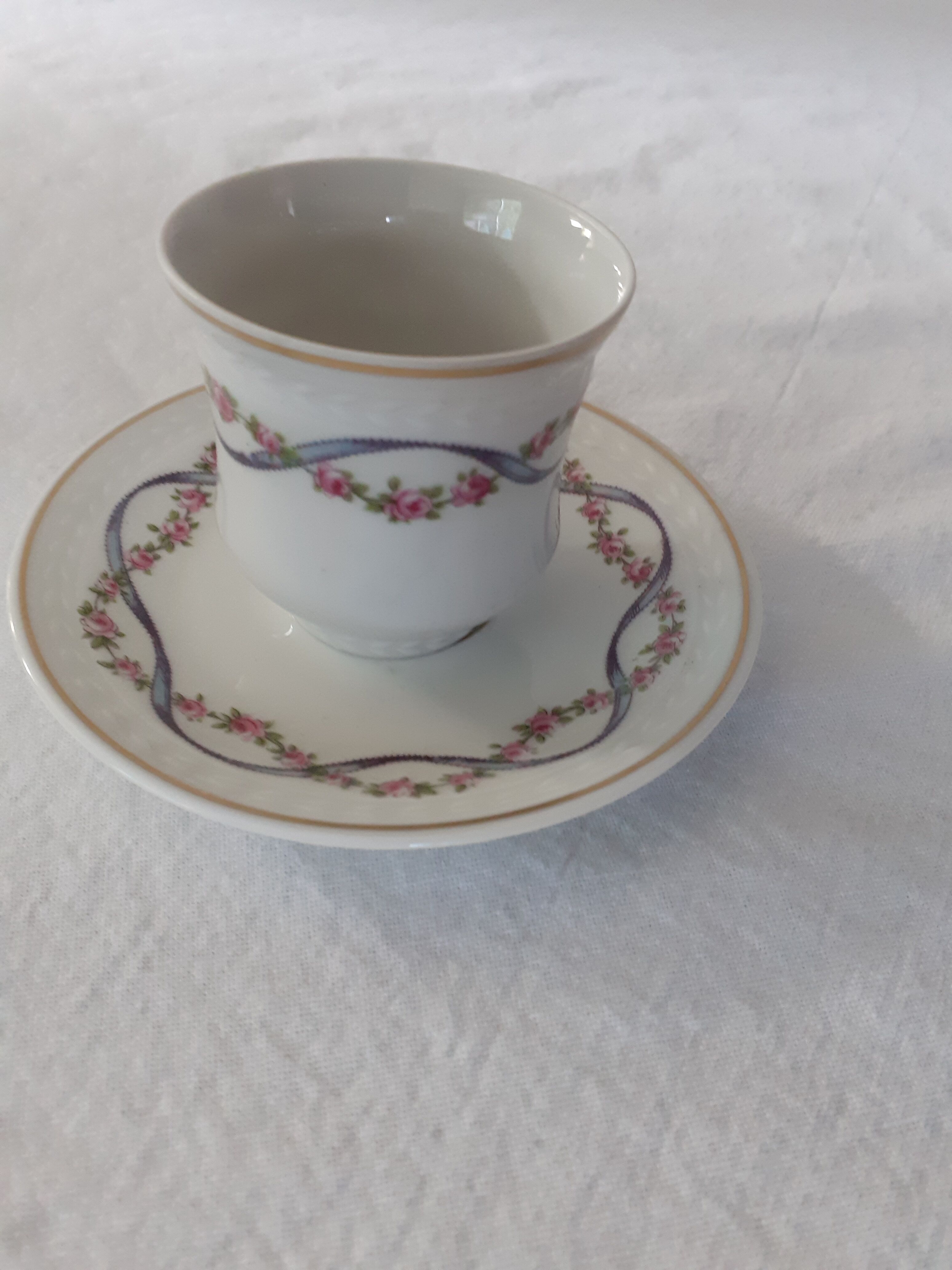 Cup and under coffee cup Limoges B & C