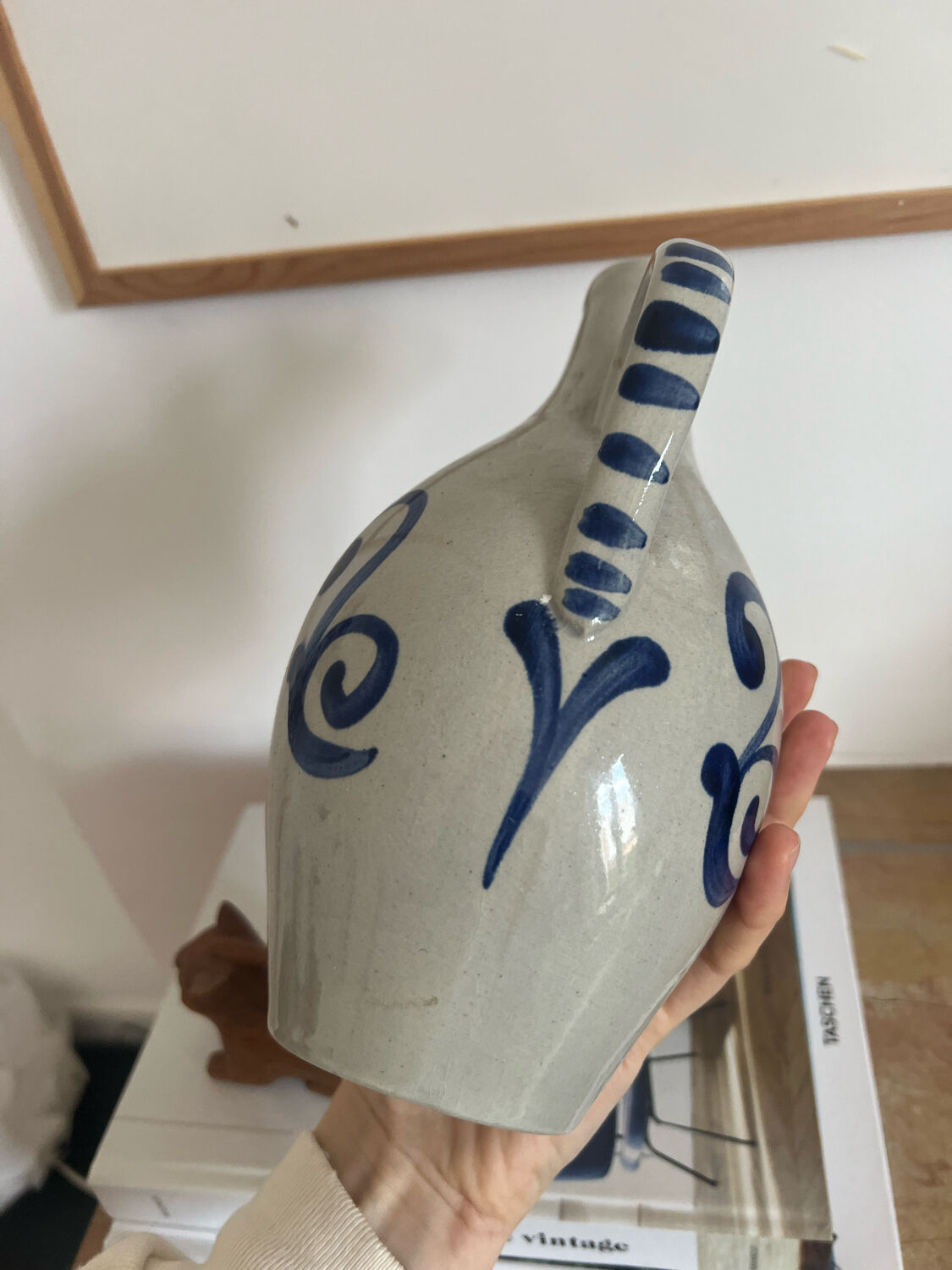Soliflore or vintage painted vase