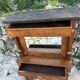 A small piece of Bonheur du jour with detached columns in Empire-era mahogany.