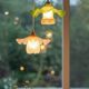 Opaline pleated suspension and tulip with Art Deco floral patterns.