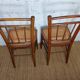 pair of caned bistro chairs from the 1930s
