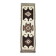 3x11 Kilim Cream & Brown Tribal Kilim Runner Rug, 99x322Cm