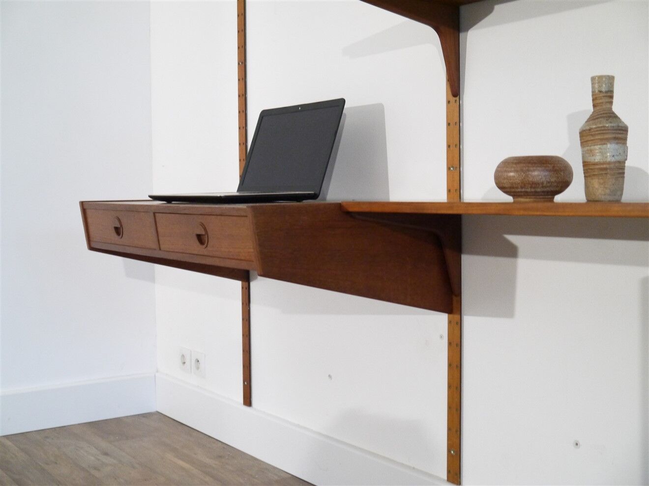 Danish teak shelf system by Rud Thygesen and Johnny Sorensen 1960