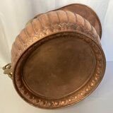 19th century copper and brass coal bucket