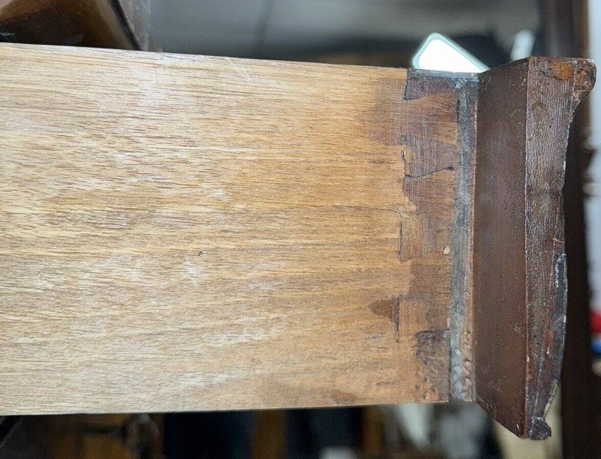 Louis Philippe period secretary with walnut ogee