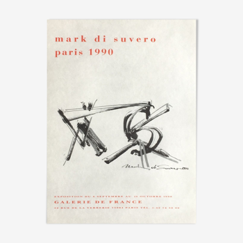 Affiche Mark Di Suvero 1990