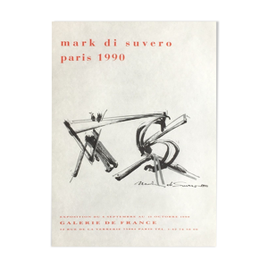Affiche Mark Di Suvero - 1990