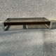 Rosewood coffee table with glass top