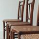 Set of 4 old Thonet style cane bistro chairs from the 1930s