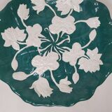 Plat en faience de Creil et Montereau - Leboeuf Milliet XIXeme Décor floral