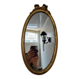 Louis XVI style oval mirror
