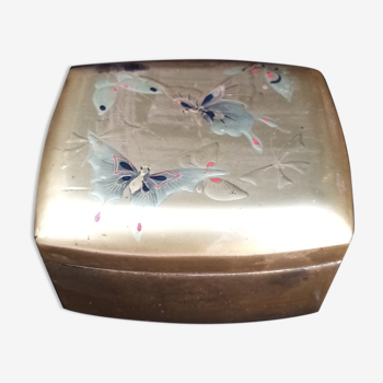 Butterfly and gold decorated box