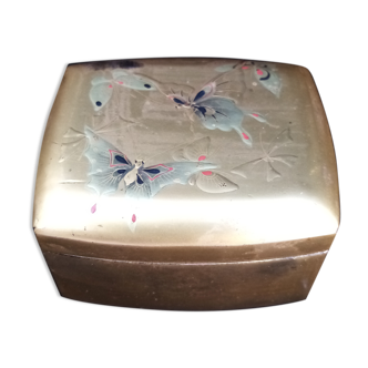 Butterfly and gold decorated box