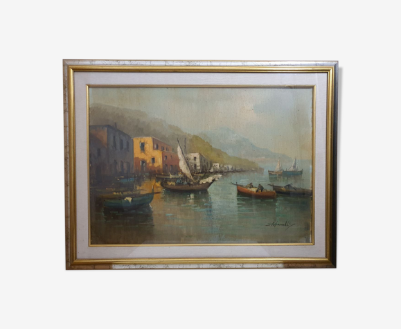 Huile sur toile signé
