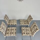 Set of 4 old Saporiti Italia chairs from the 1970s, Ernes design