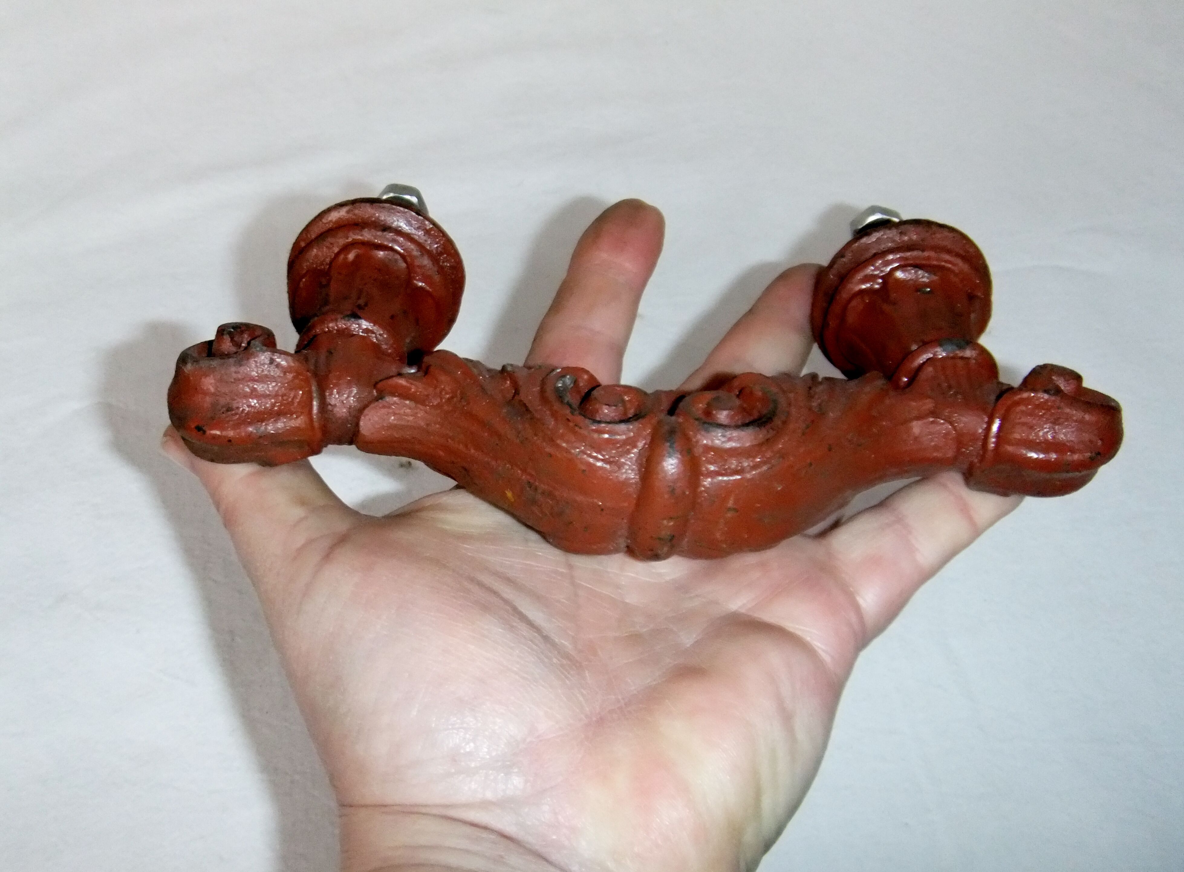 Old cast iron door handle