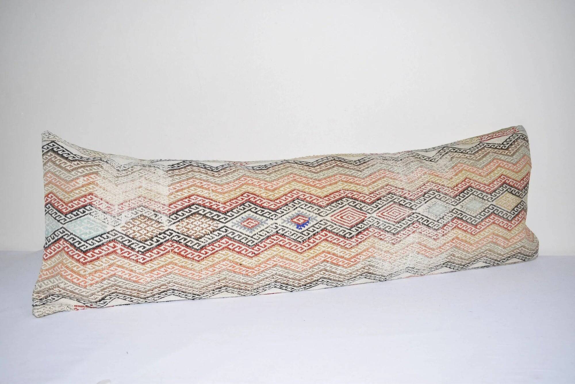 Vintage kilim cushion cover 30x97 cm