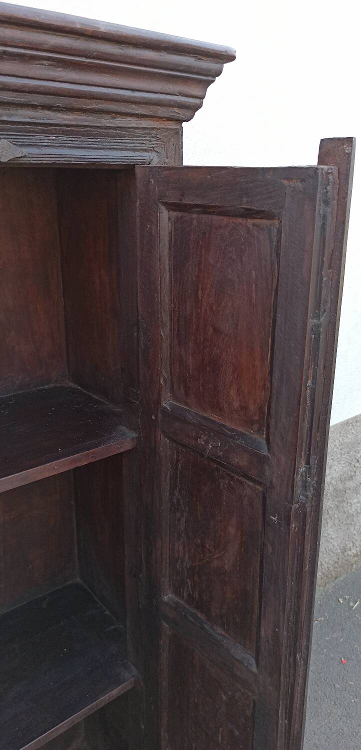 Old dark wooden cabinet