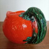 Orange pitcher in Corsican slip