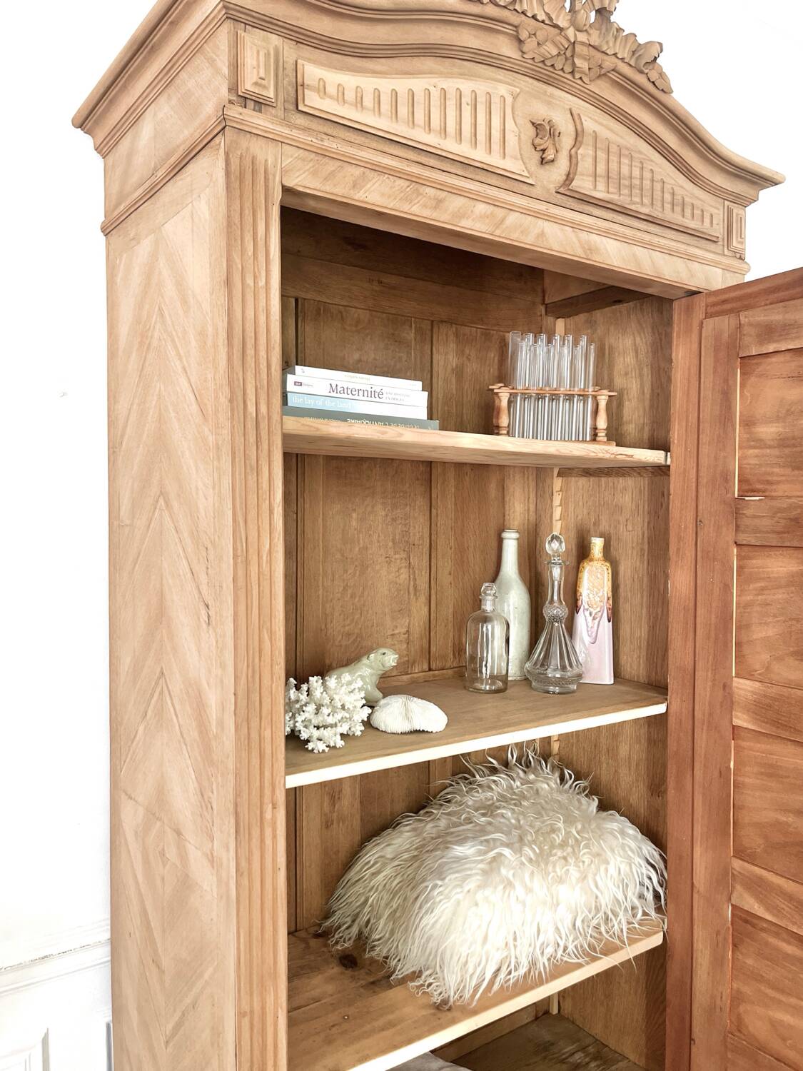 Restored Rococo Bonnetière Wardrobe