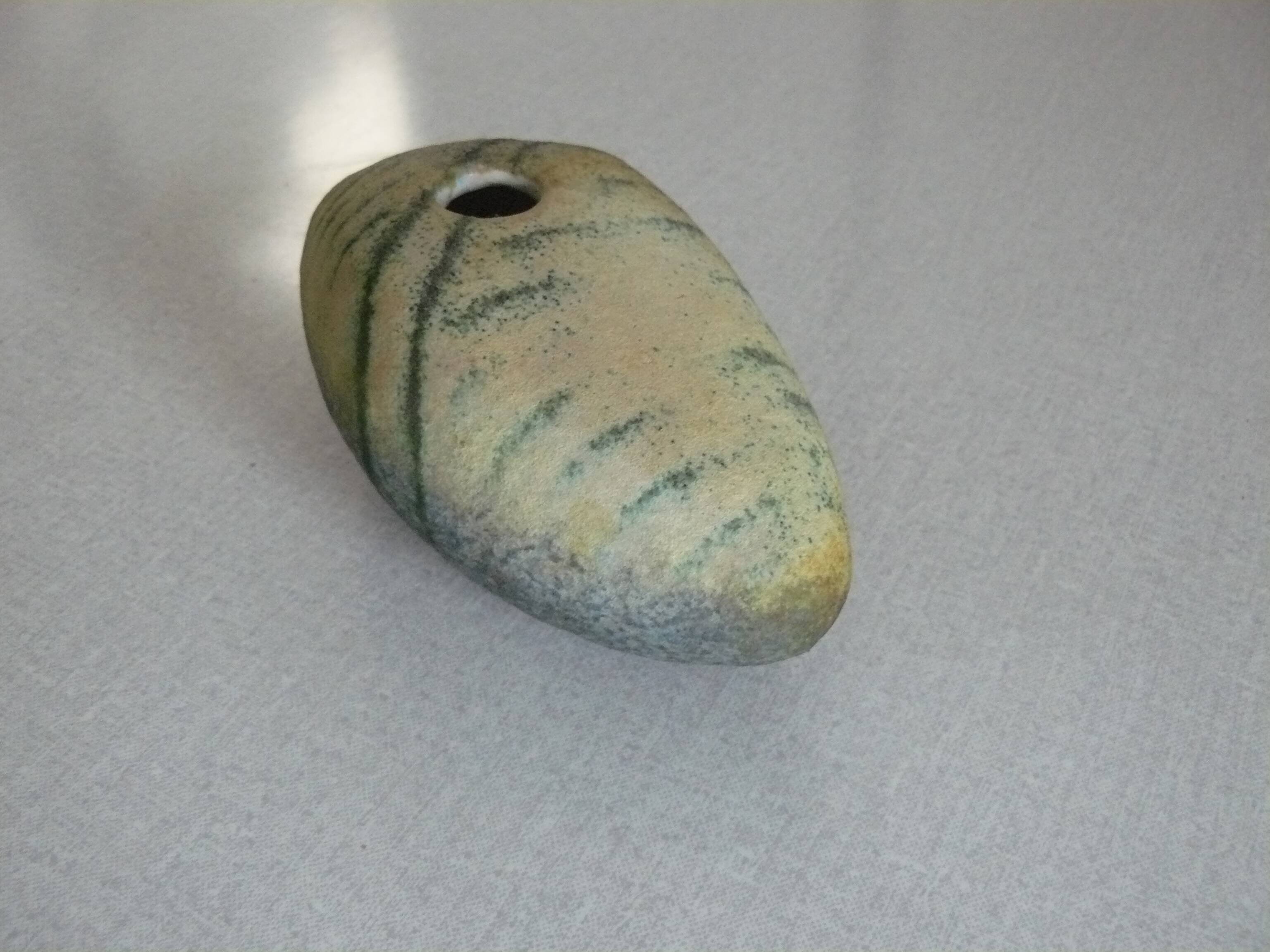 Vase in the shape of a stone by SIMO AGOSTON