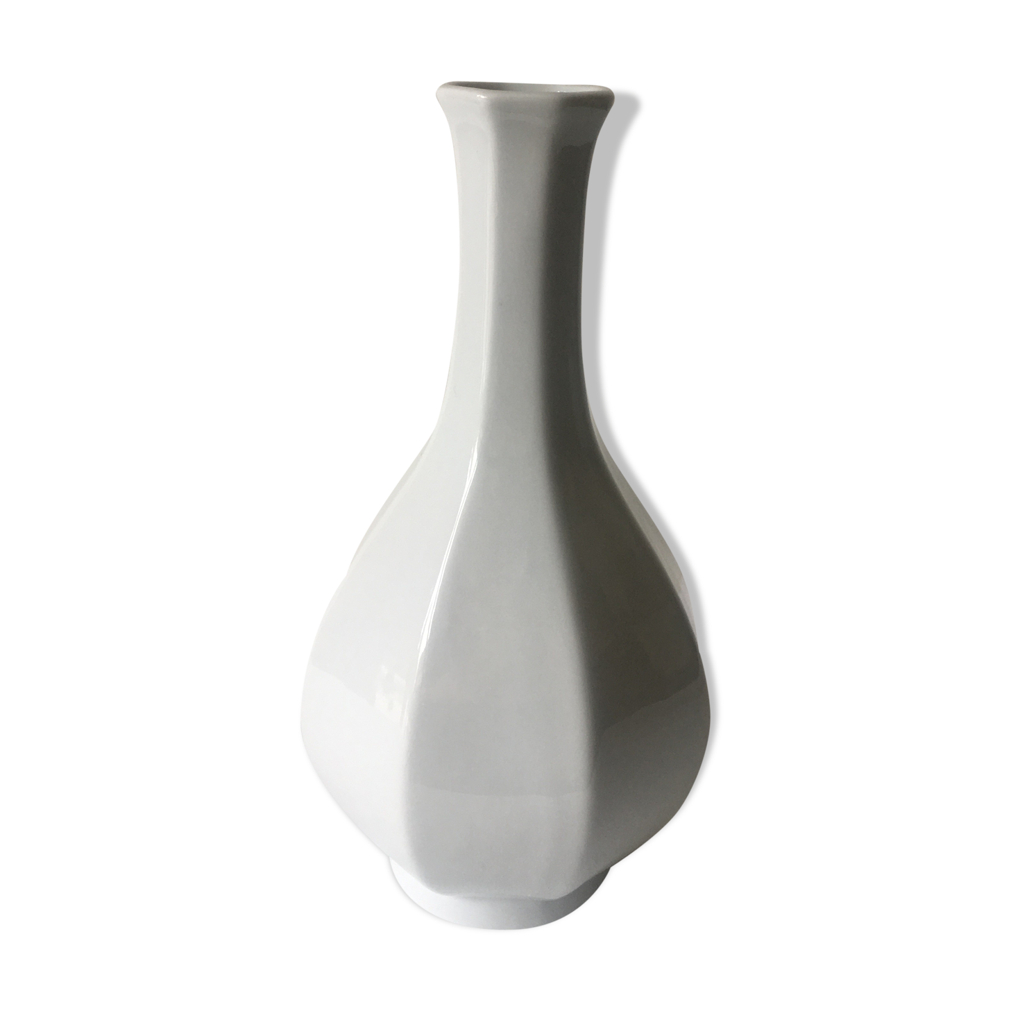 Vintage soliflore in white ceramic