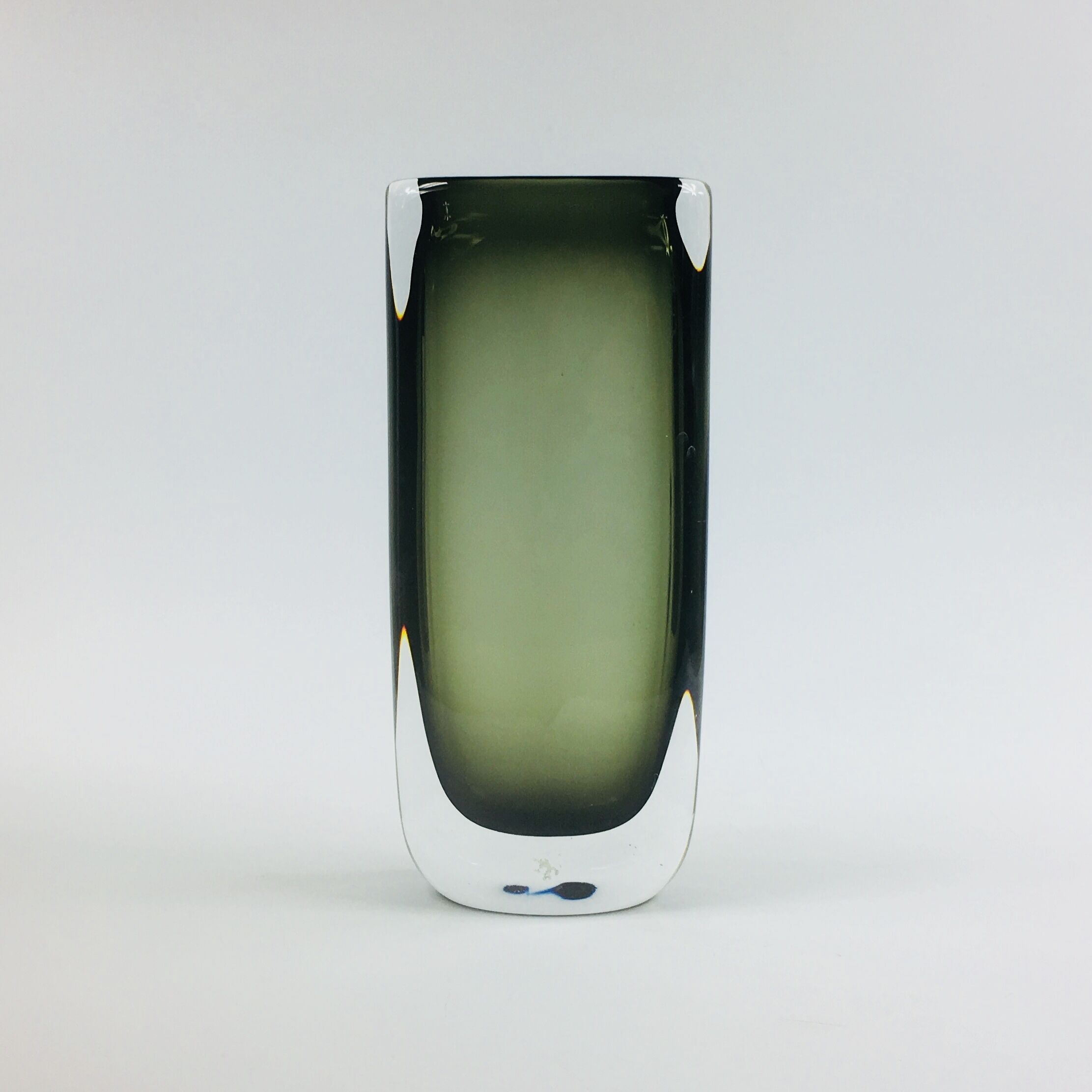 Glass vase by Nils Landberg for Orrefors, 1960
