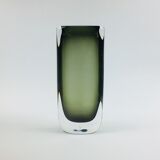 Glass vase by Nils Landberg for Orrefors, 1960