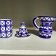 Ceramic coffee service by robert picault - vallauris, 1950s