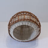 Boulle rattan chandelier
