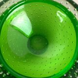 Murano Glass Bullicante "Green" Bowl Element Shell Ashtray Murano, Italy, 1970s
