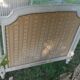Former Louis XVI bed frame patina gray