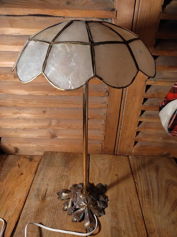 Lamp bronze brass Mother-of-pearl Golden checkerboard brass DP 1122425