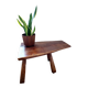 Banc ou table d'appoint en bois massif de tronc d'arbre, style brutaliste, 1960