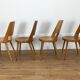 Set of 4 chairs Baumann Mondor 60s bistro