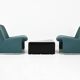 Armchairs + Alky table by Giancarlo Piretti for Anonima Castelli, years.