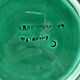 3 dessert plates XIX Sarreguemines Majolica shaded enamel Rubelles