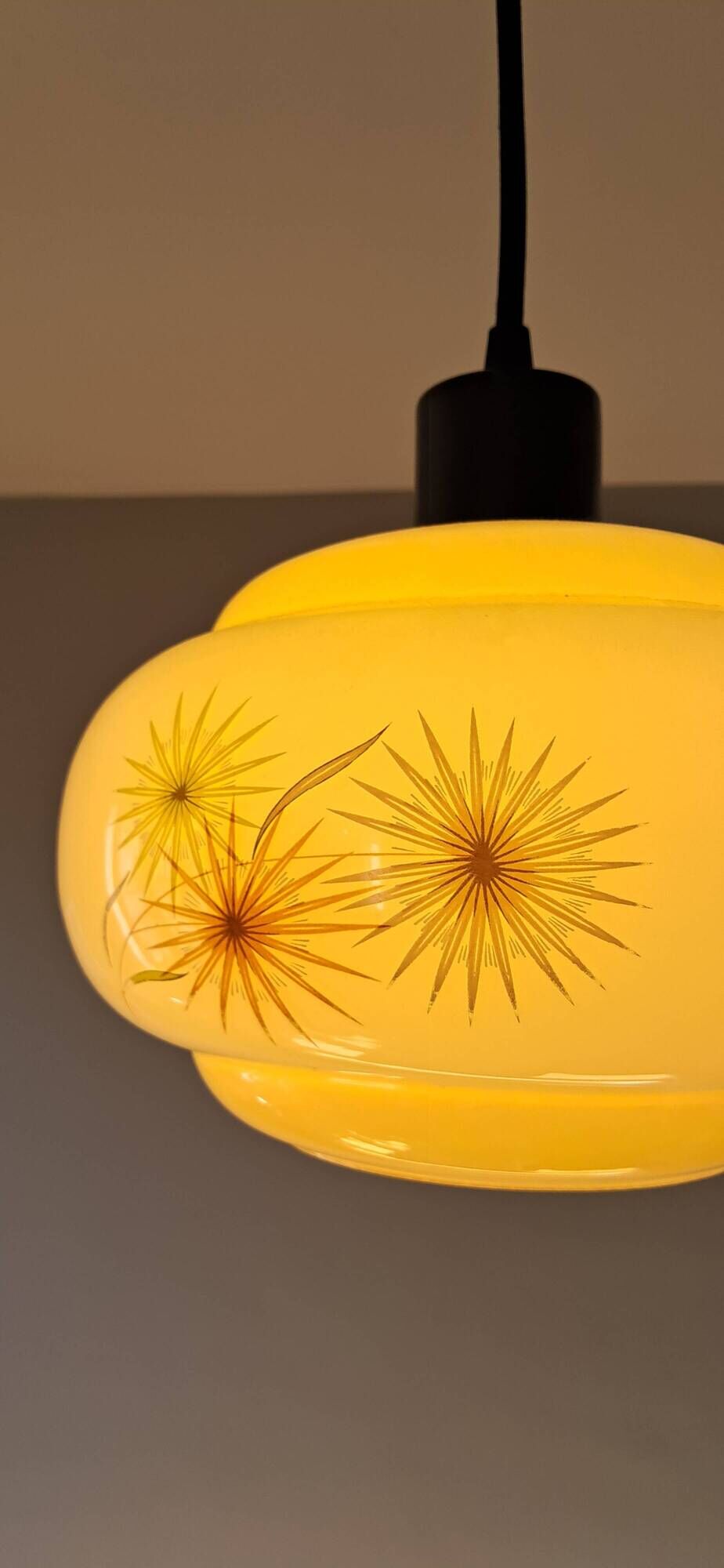 1970s opaline globe