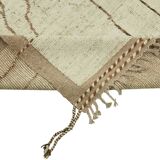 Handmade Turkish One of a Kind 257 cm x 298 cm Beige Wool Carpet