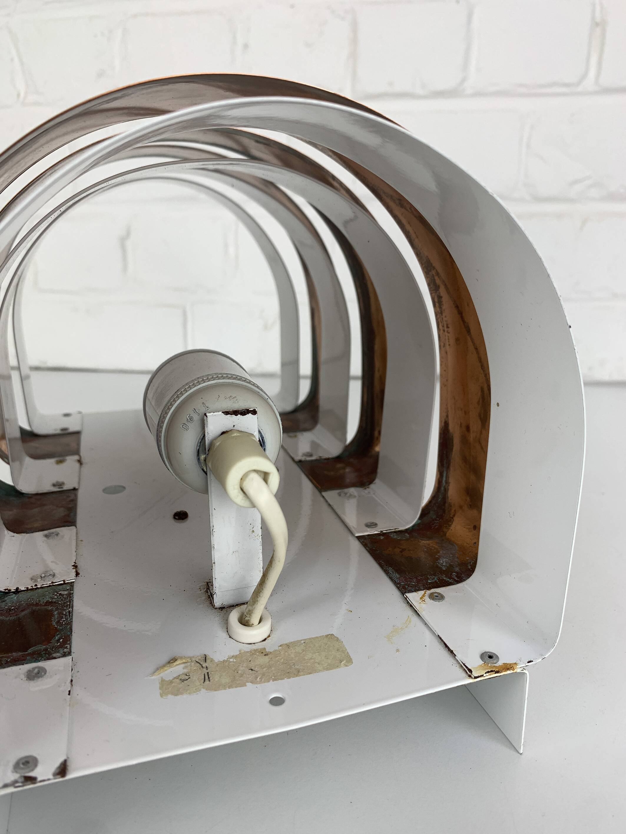 V-155 wall lamp Hans-Agne Jakobsson AB Markaryd, Sweden, copper, 1960s