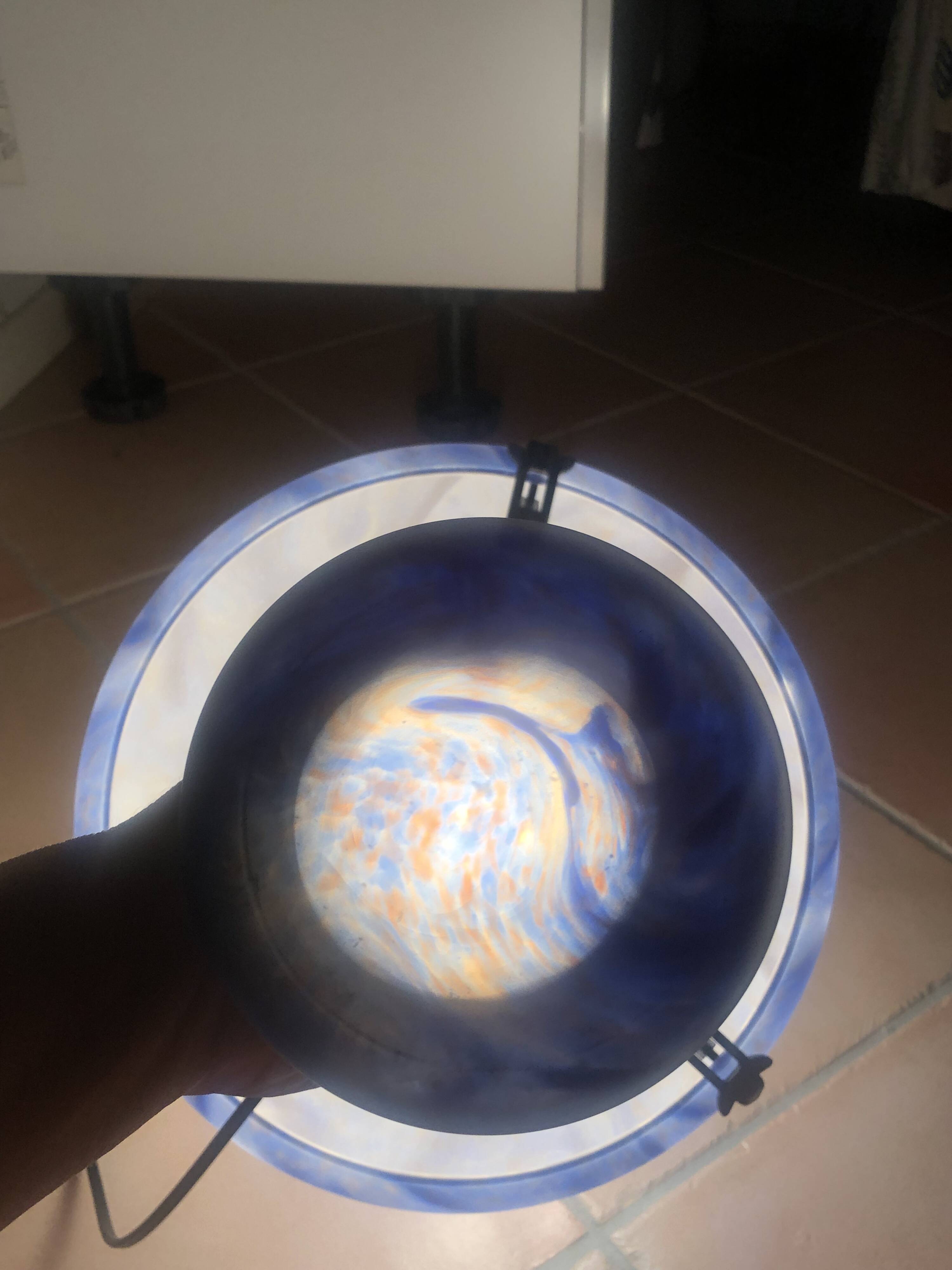 Lampe champignon Verrerie de Vianne
