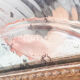Round dish in pink depression glass "Rosaline" Arcoroc by Luminarc