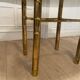 Dining table, fake golden bamboo, 1970s
