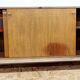Meuble enfilade bois métal chromé