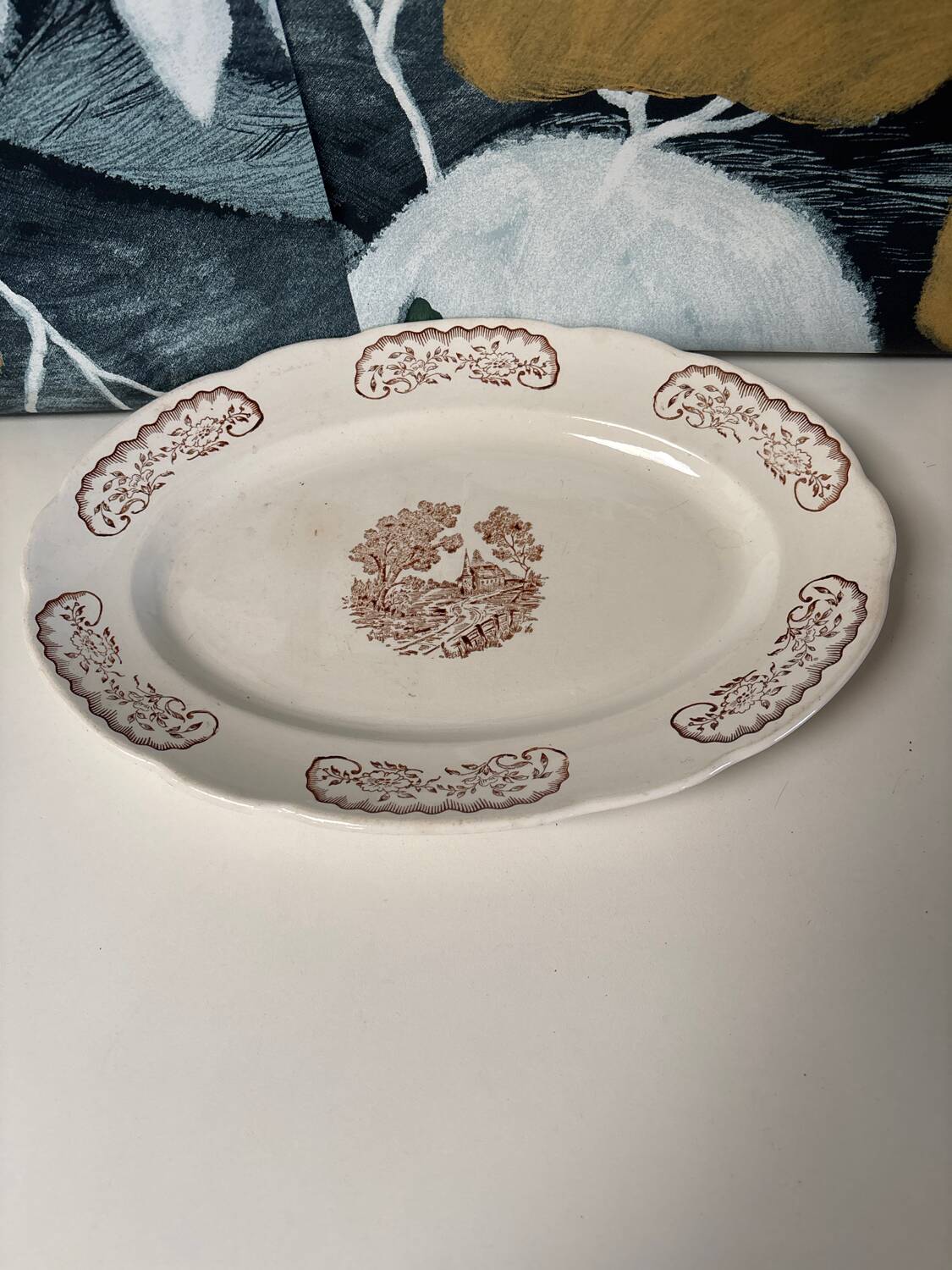 Antique serving dish