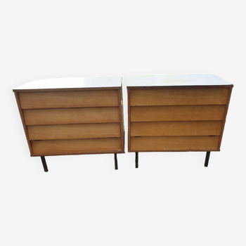 Pair of sixties chests of drawers