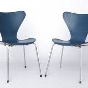 2 Arne Jacobsen Series 7 Chairs – Model 3107 – Fritz Hansen Vintage 1950s
