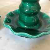 Pair of ceramic candlesticks